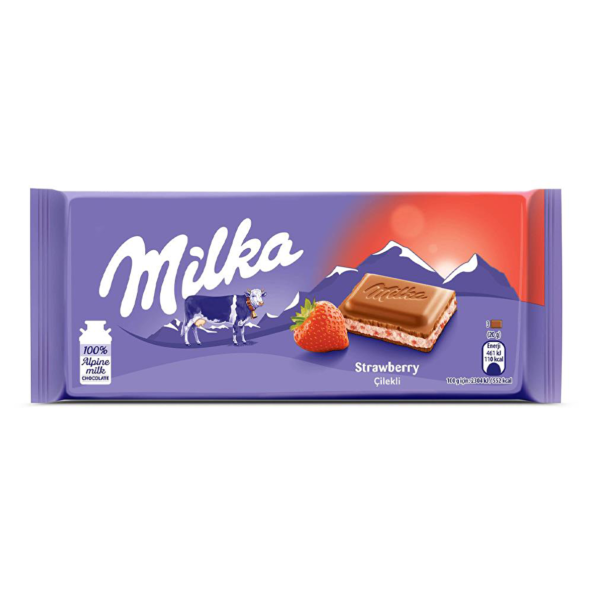 Milka Çilekli Yoğurtlu Çikolata 100 g