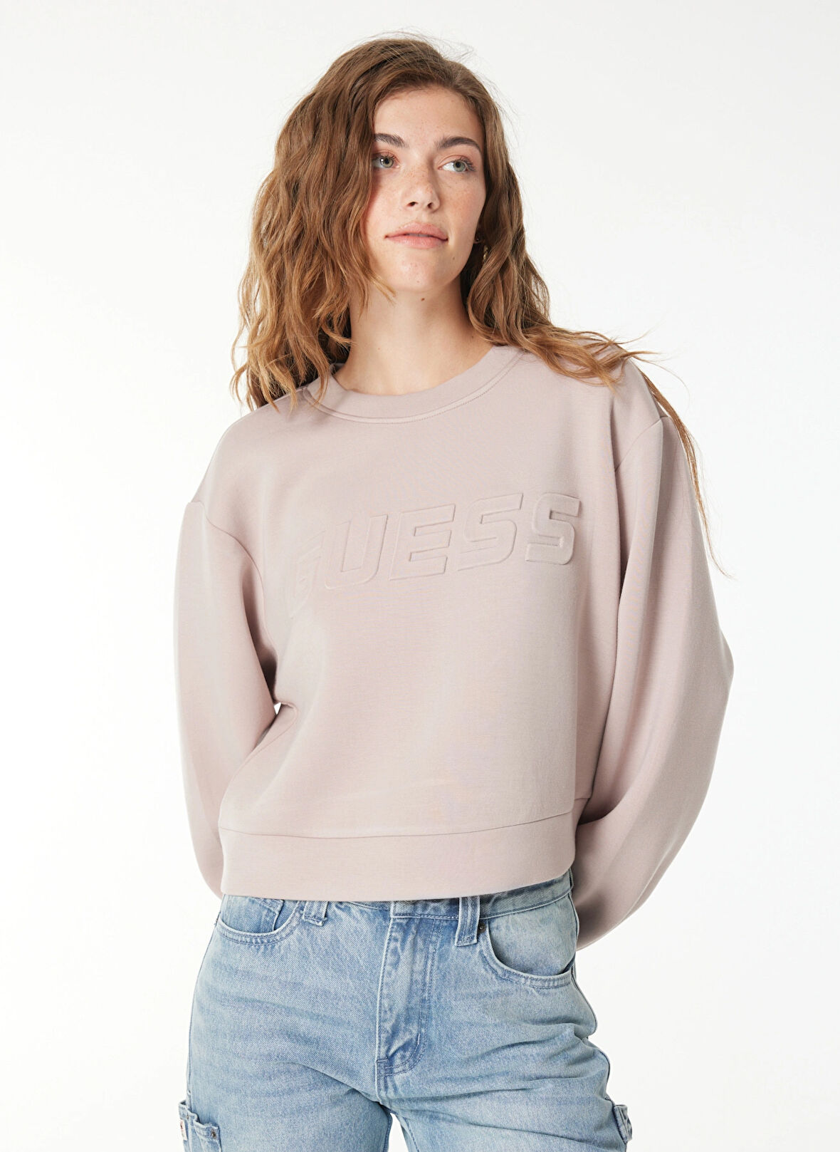 Kahve Kadın Bisiklet Yaka Sweatshirt V3BQ15K7UW2G4Q9-CINDRA CN SWEATSHIR