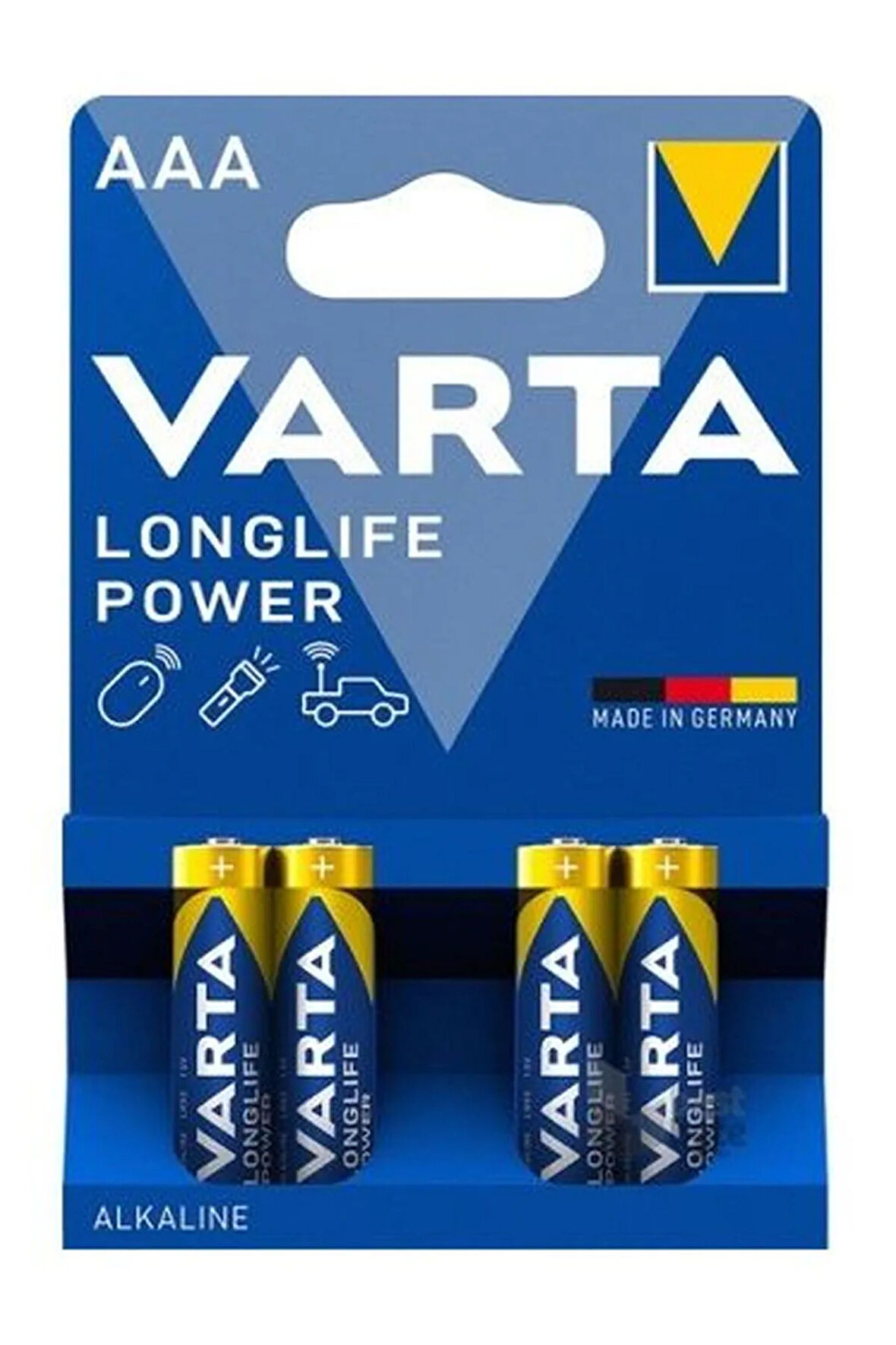 Longlife Power İnce Pil AAA 4'lü 1.5V Alkalin