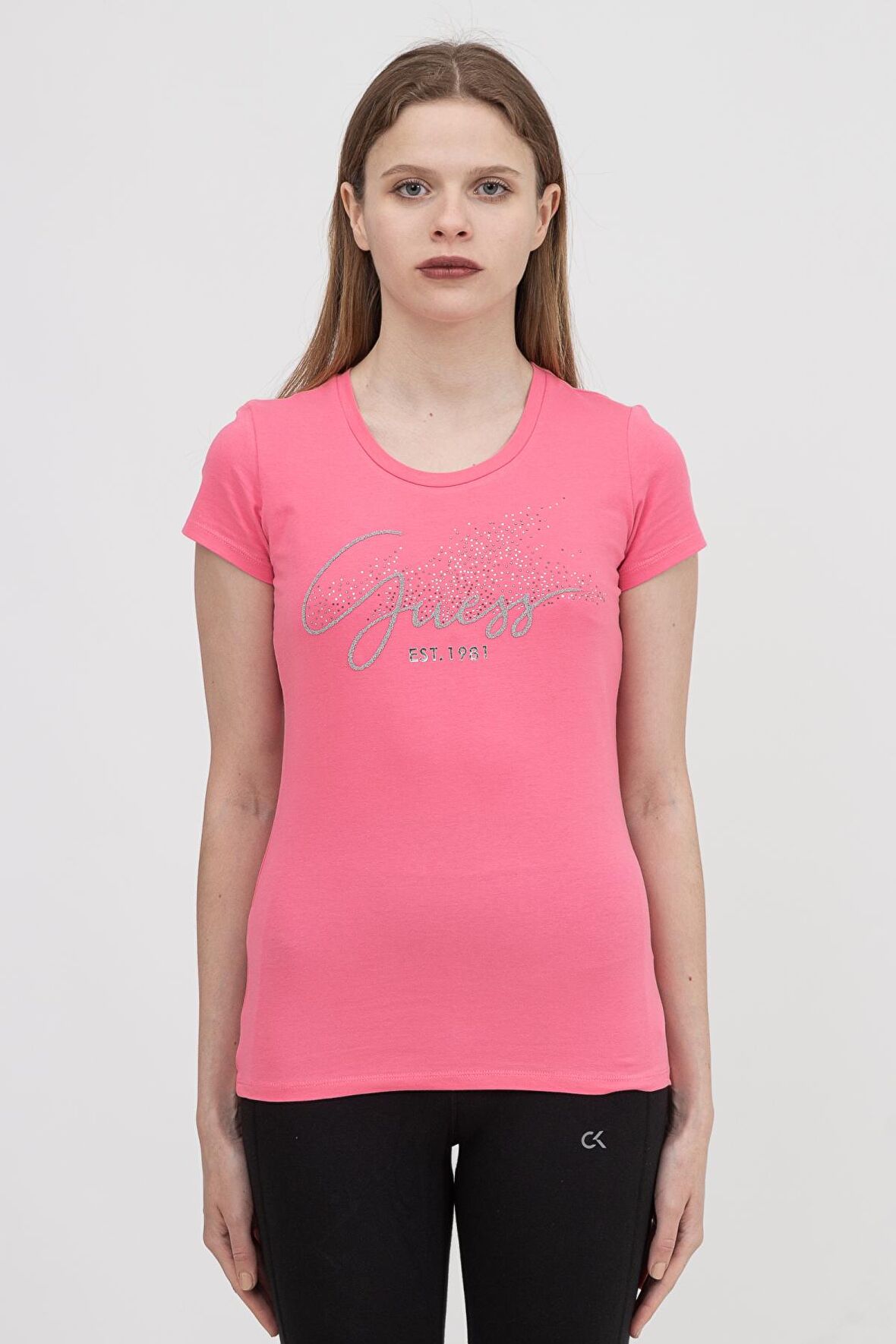 Guess Ss Cn Chloe Tee Kadın Bisiklet Yaka T-Shirt