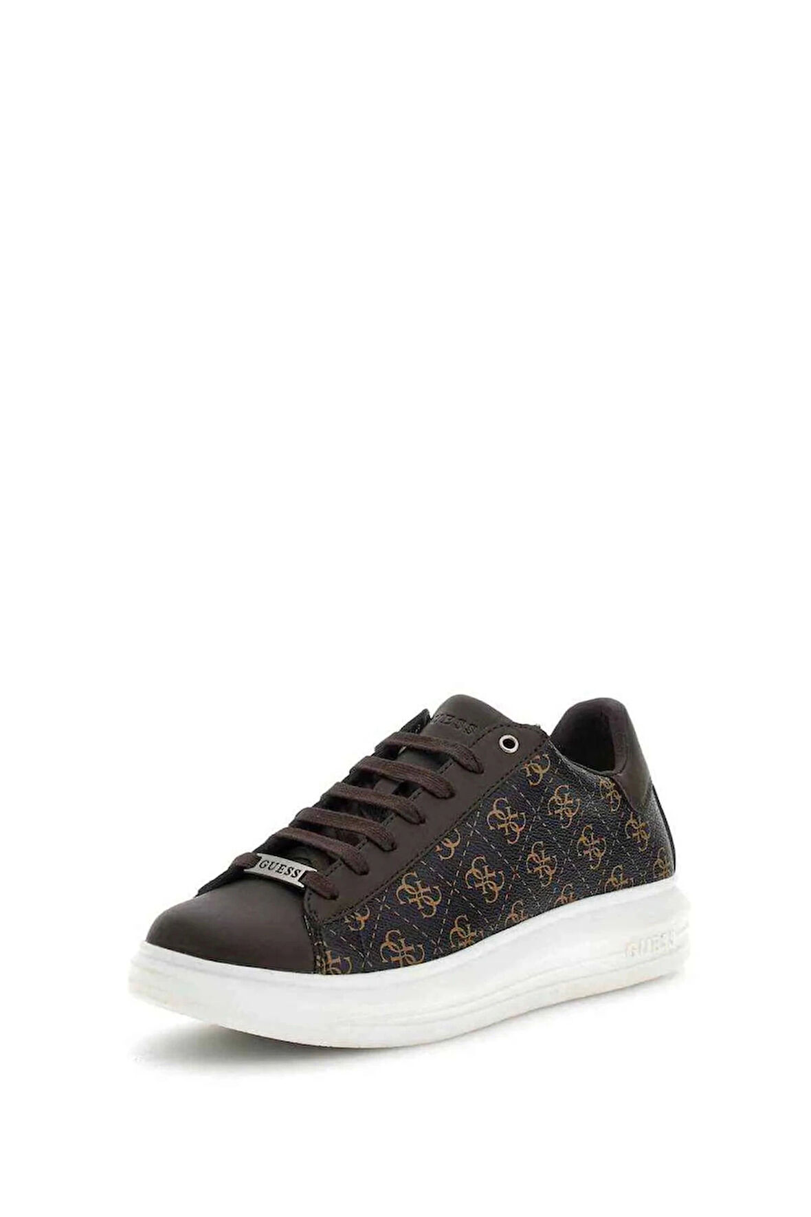 Guess Erkek Kahverengi Vibo 4G Logolu Sneaker