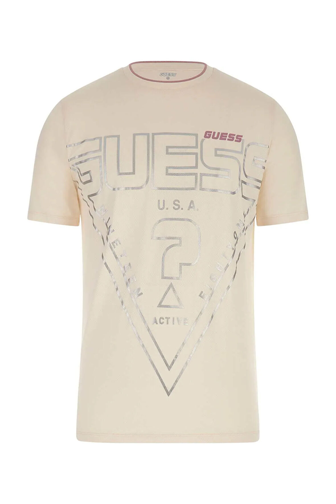 Erkek Lugh Slim Fit T-Shirt - Kırık Beyaz | XL