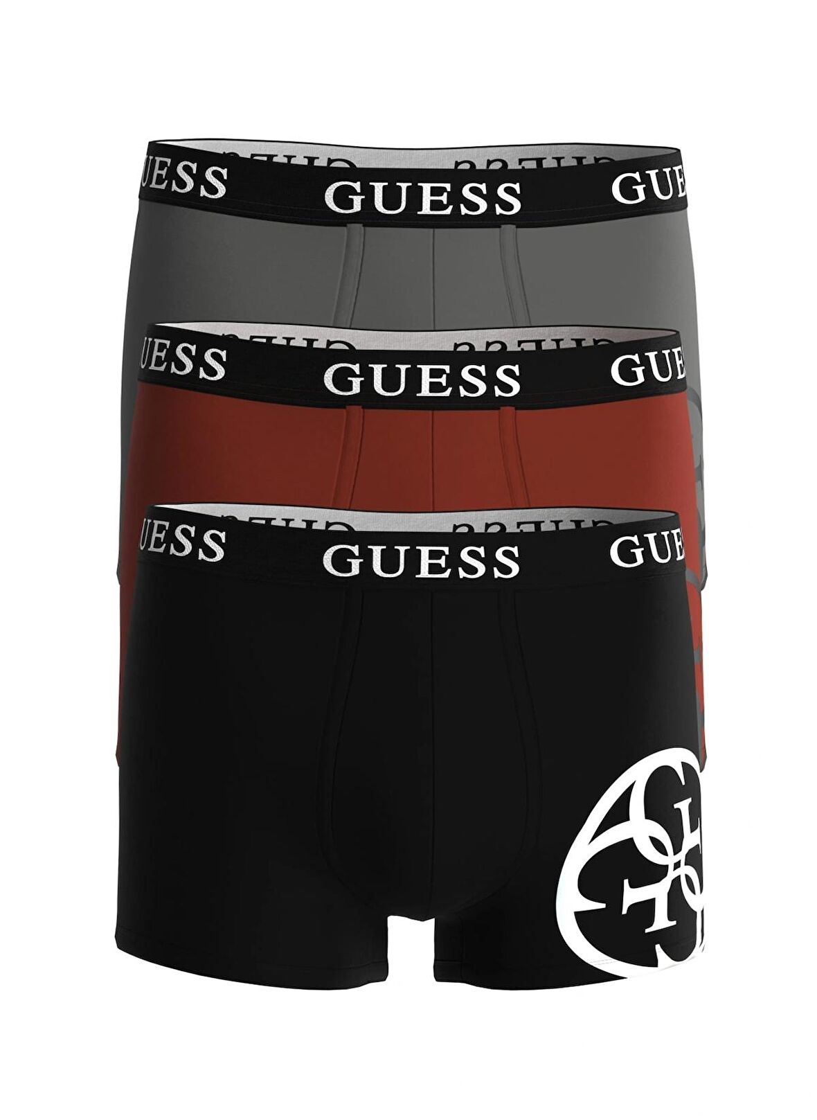 Guess Kırmızı - Siyah Erkek Boxer U4RG04K6YW0-F90Q