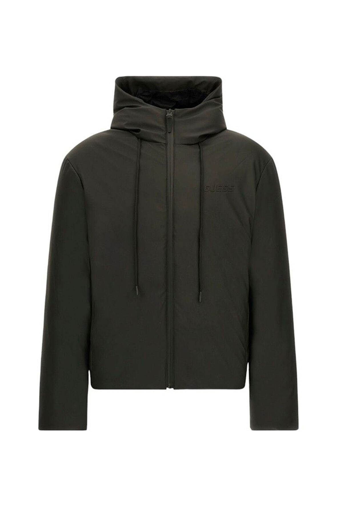 Erkek DALIM Padded Fermuarlı Kapüşonlu Mont - Siyah  | L
