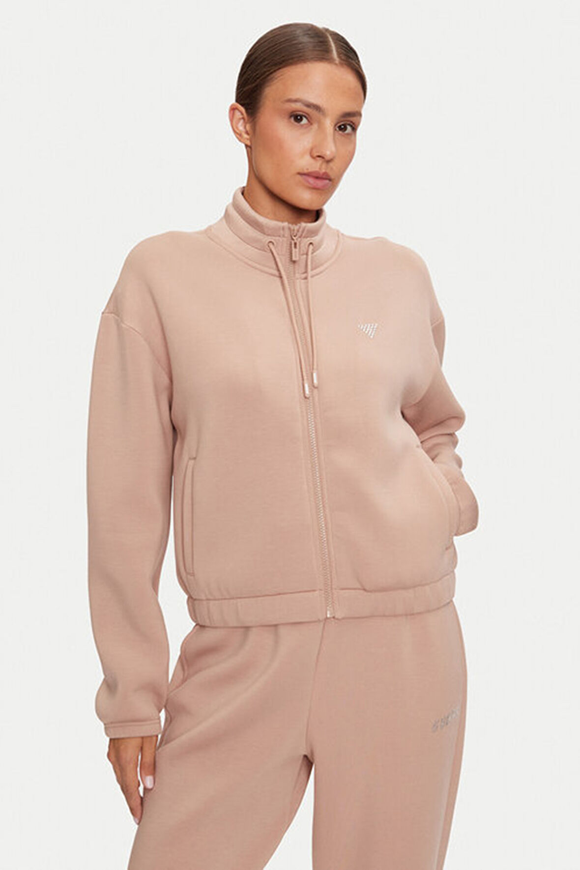 Kadın CECILIA SCUBA Fermuarlı Sweatshirt - Vizon | L