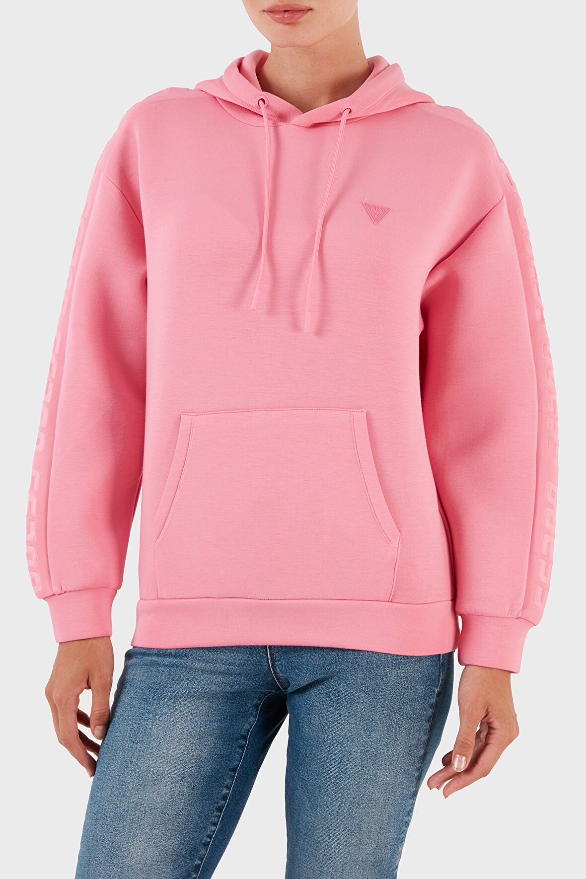 Kadın BRENDA HOODED Kapüşonlu Sweatshirt - Fuşya  | XS