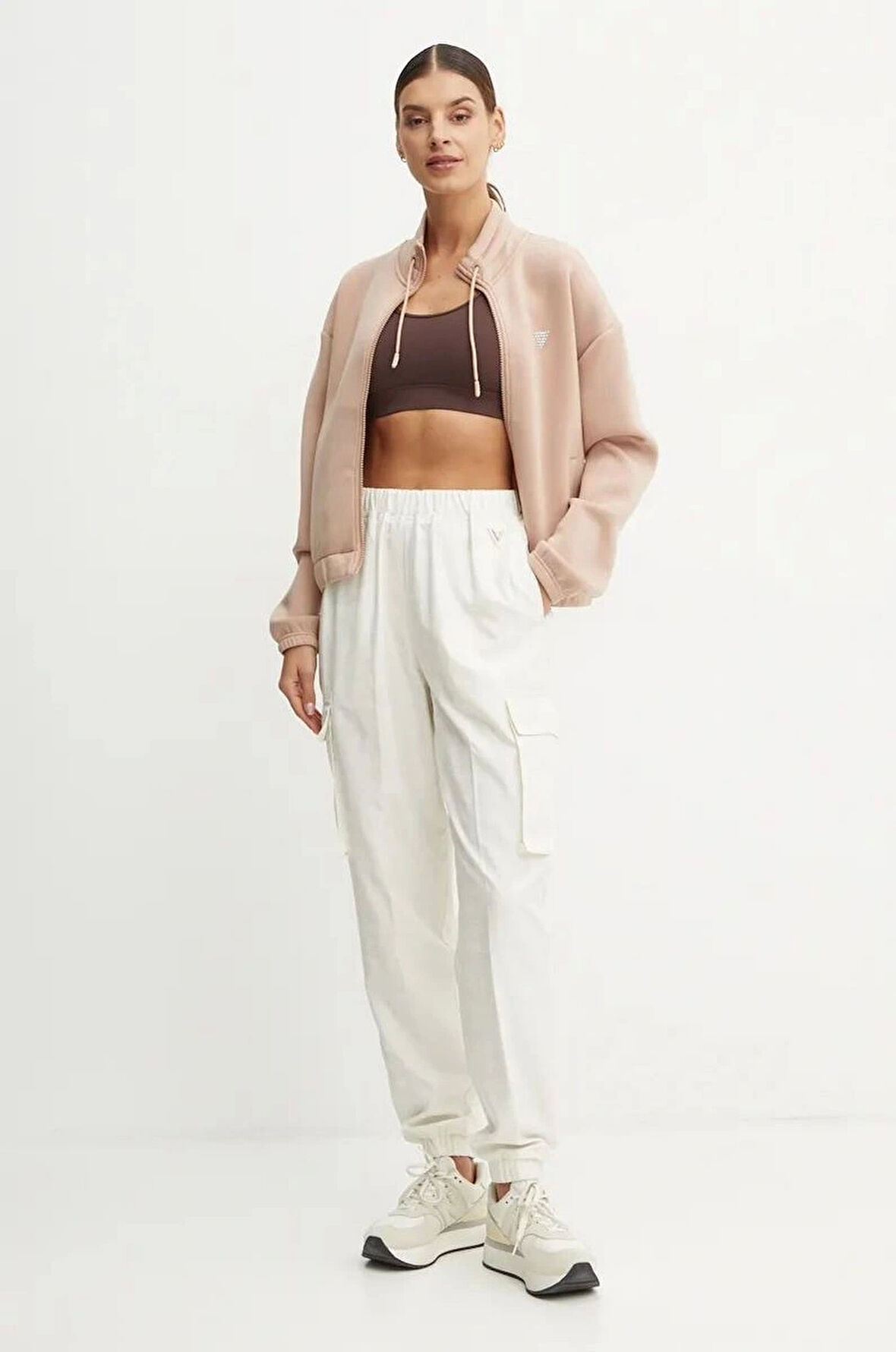 Guess Kadın Beyaz Eco Quattro Pantolon