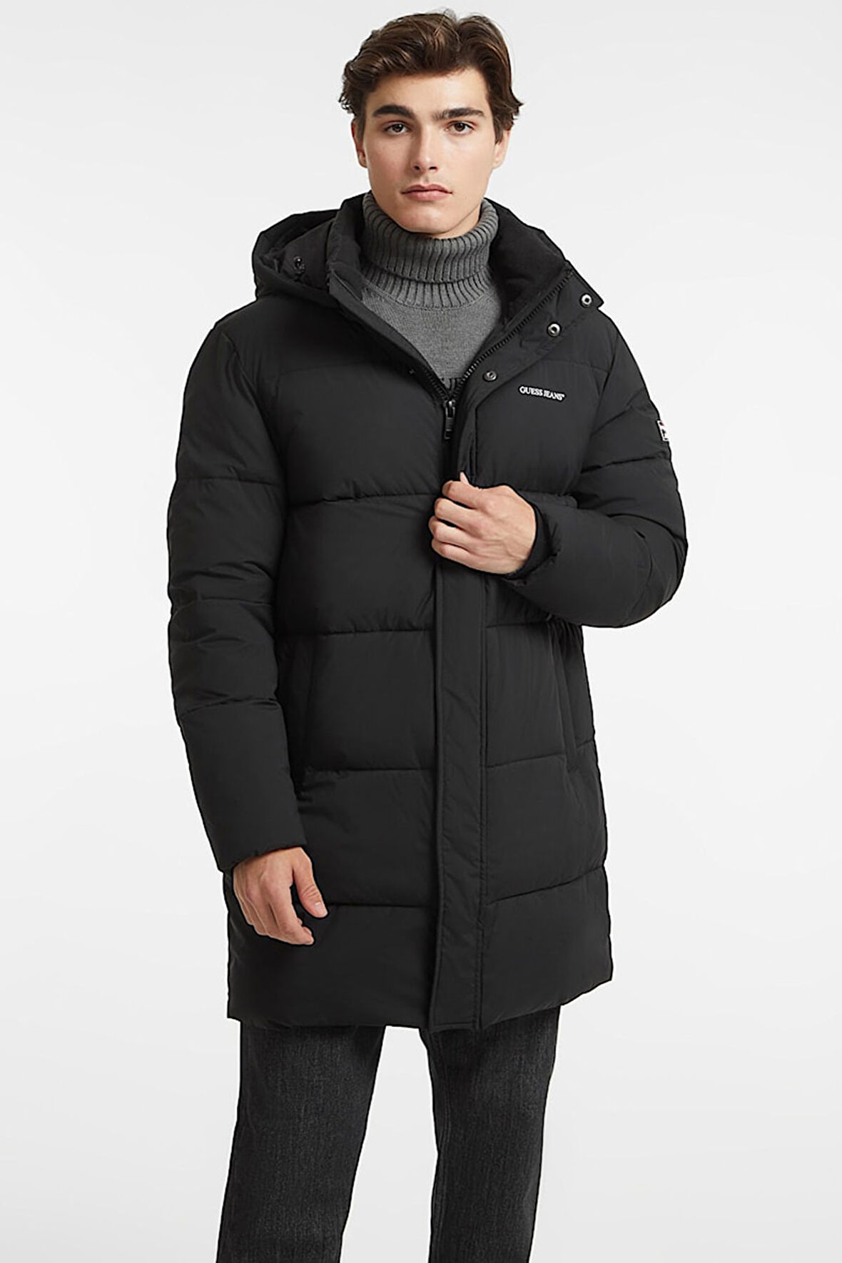 Erkek GJ MID Orta Boy Şişme Mont - Siyah  | XL