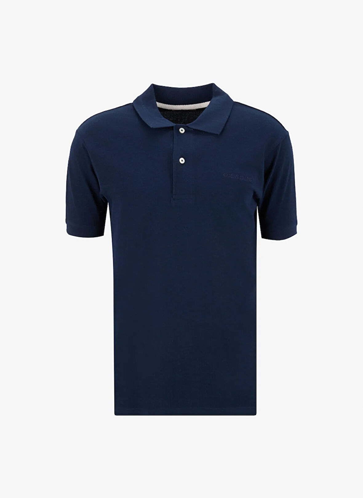 Guess Jeans Desenli Lacivert Erkek Polo T-Shirt M4BP29KCJV1A71W GJ SS EMBRO LOGO