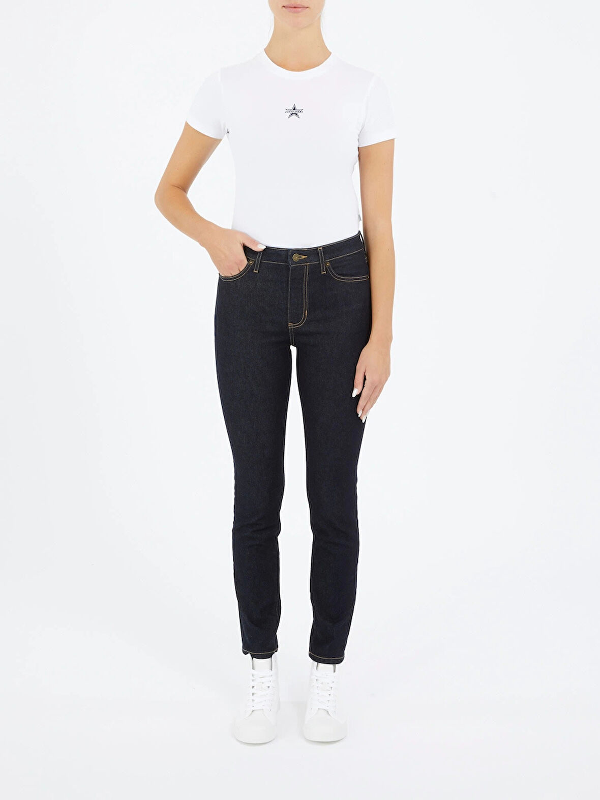 Guess Jeans GJ G05 HIGH RISE SKINNY Kadın Denim Jeans W4BA92D5CB4-D4IR