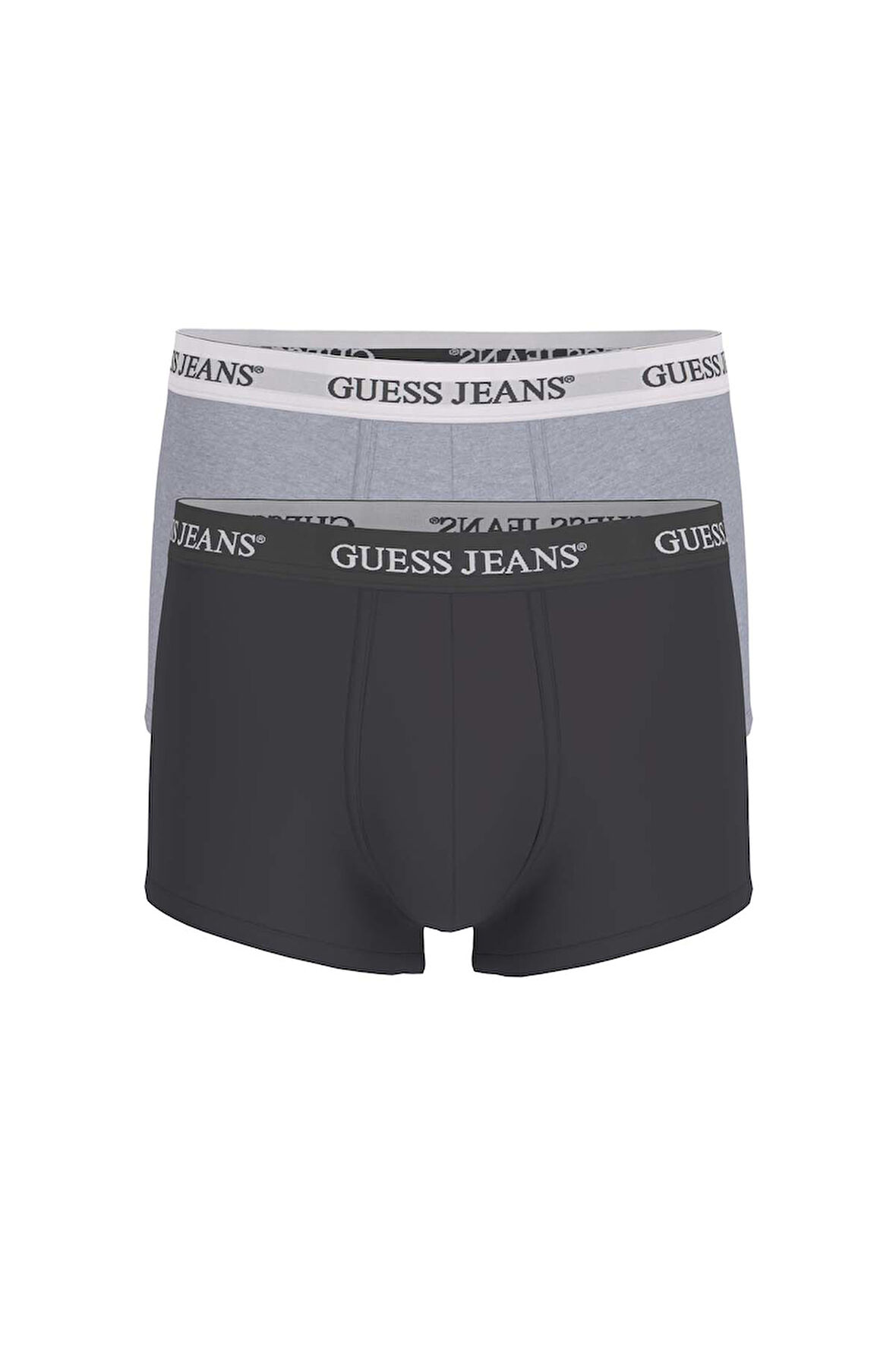 Erkek GJ 2'li Trunk Boxer - Gri Siyah | XL
