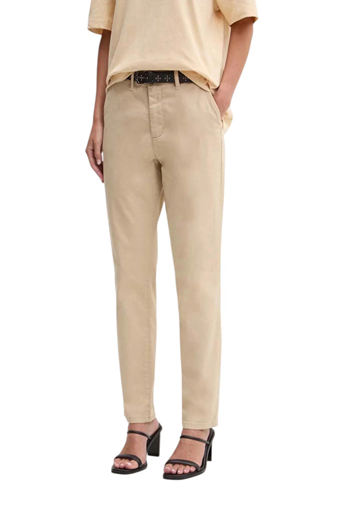 Kadın GJ Slim Fit Pantolon - Bej | 31/31