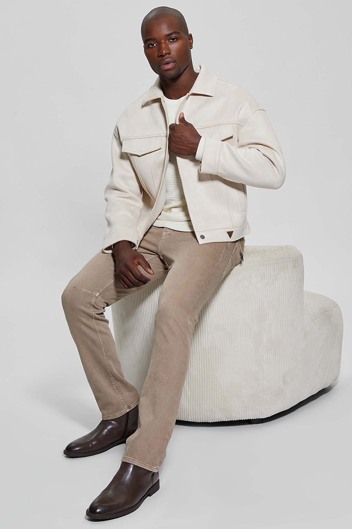 Erkek BALDWIN FAUX Mont - Bej | S