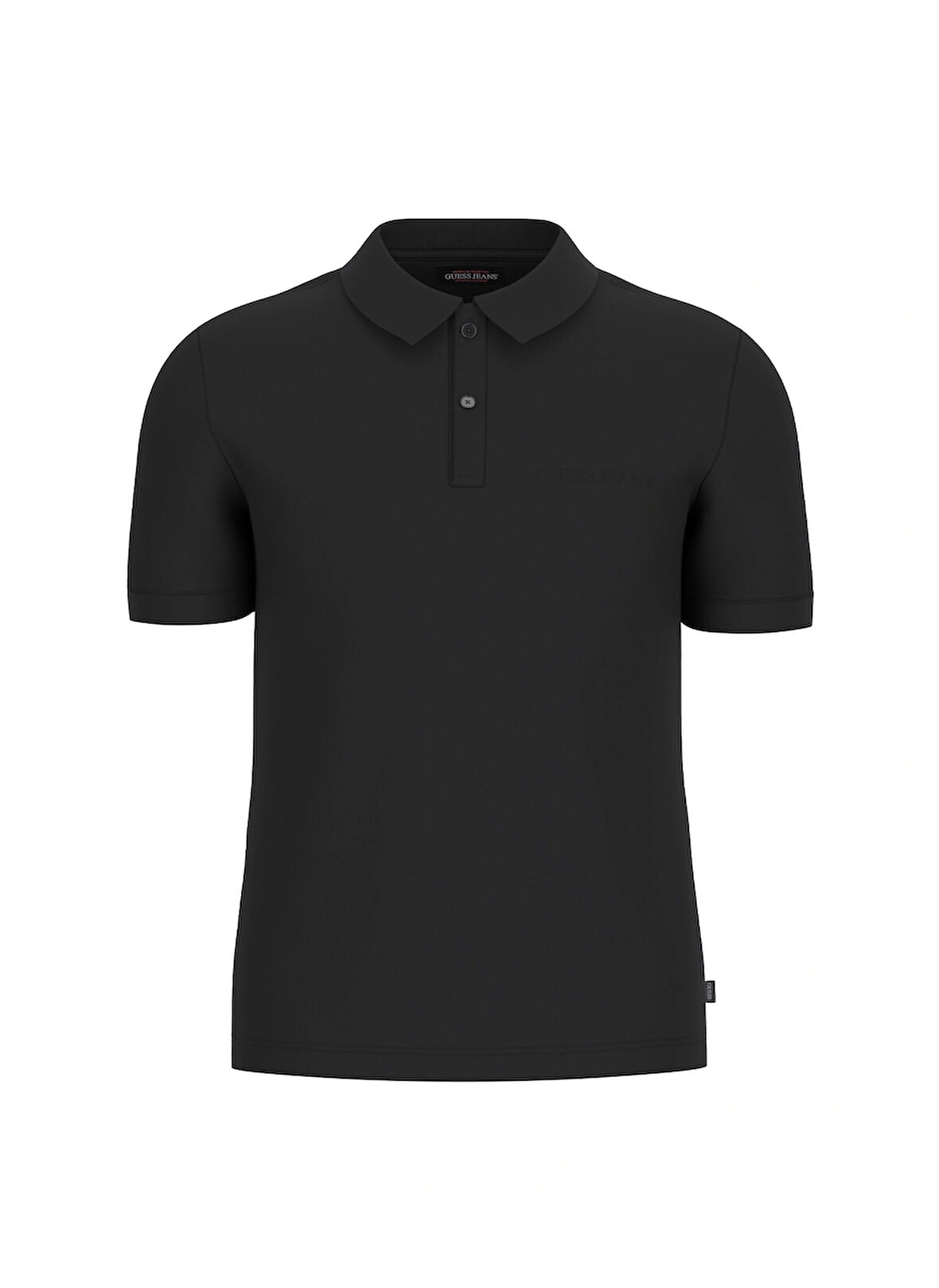 Guess Jeans Desenli Siyah Erkek Polo T-Shirt M4BP29KCJV1JBLK GJ SS EMBRO LOGO