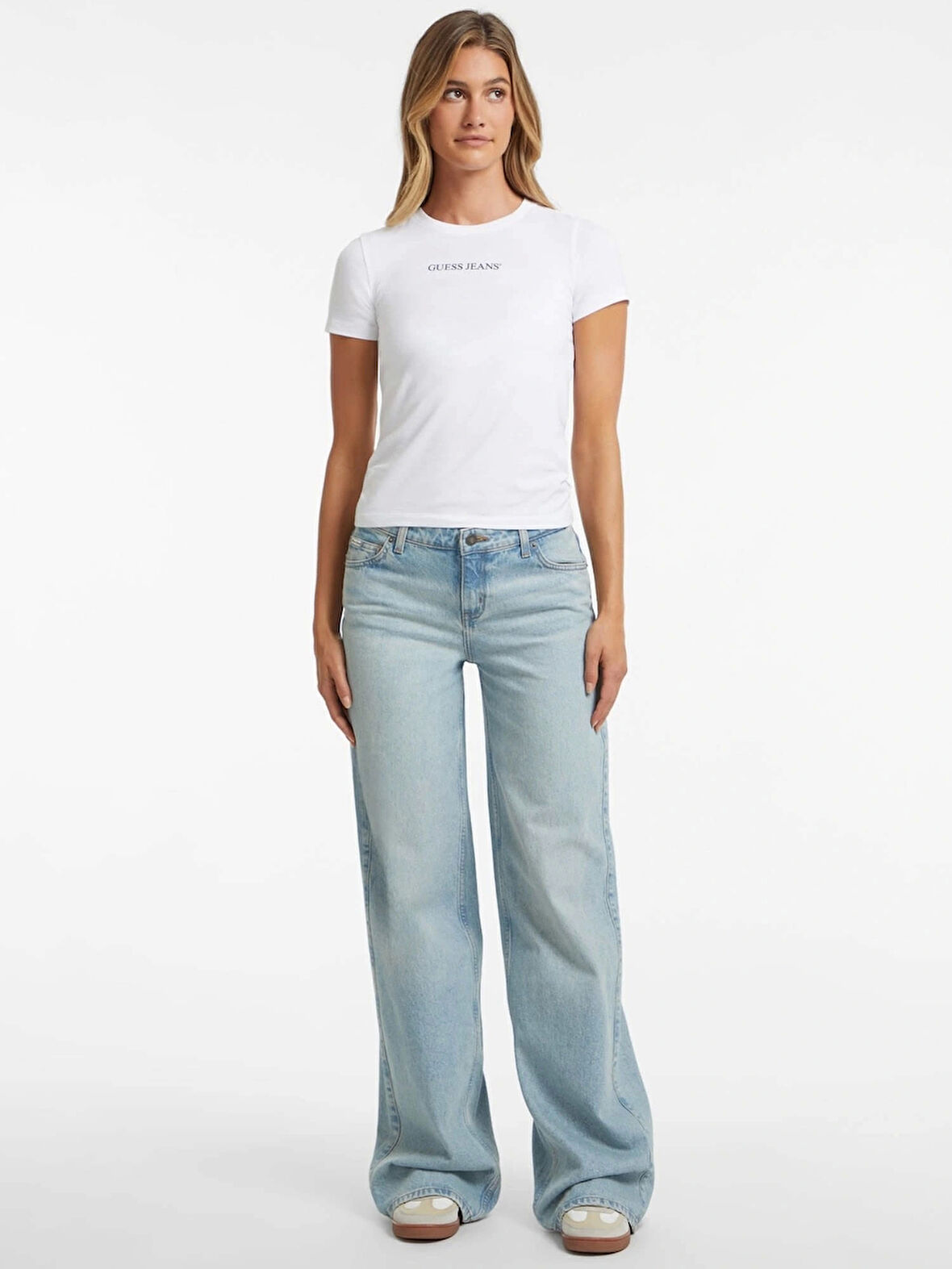 Guess Jeans GJ G11 WIDE LEG Kadın Mavi Jeans W4BA0YD5CCA-GJRV