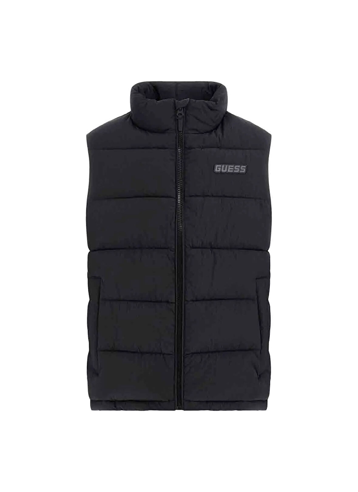 Guess Z5RL00WGTN0JBLK ROHAN QUILTED VEST Siyah Standart Desenli Erkek Yelek