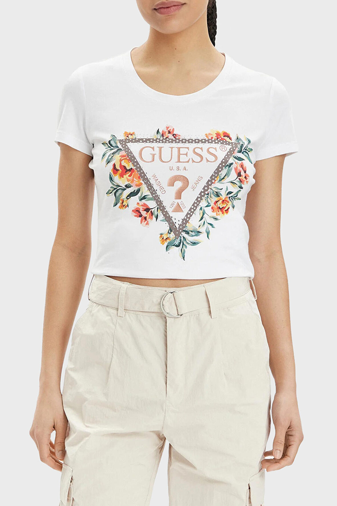 Guess Bayan T Shirt W4GI24 J1314 G011