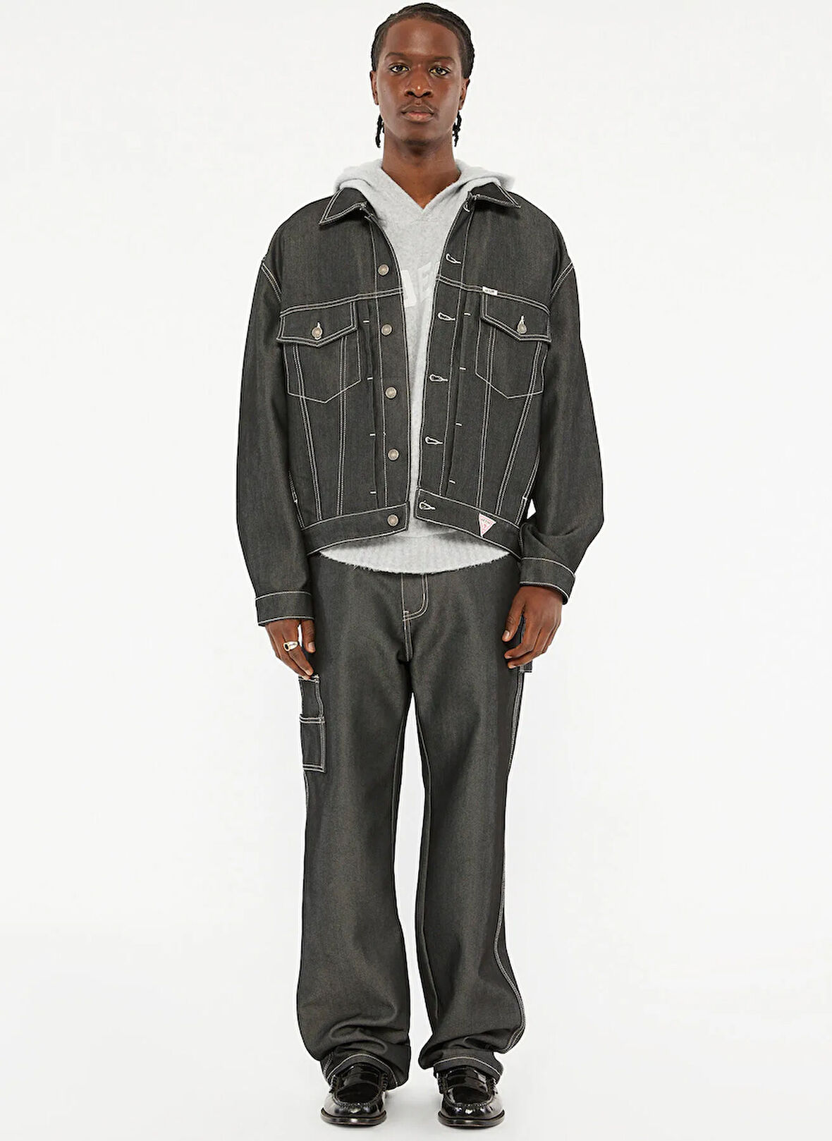 Guess Erkek Denim Ceket M5RG77D5L30GOM6 GO METALLIC DENIM