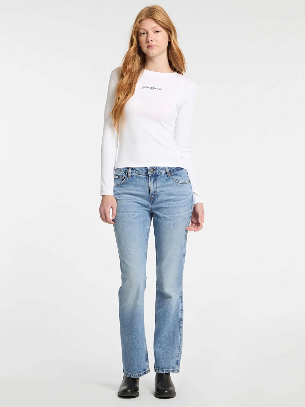 Guess Jeans GJ G09 BOOTCUT Kadın Mavi Jeans W5RA1SD5M4A-GJER