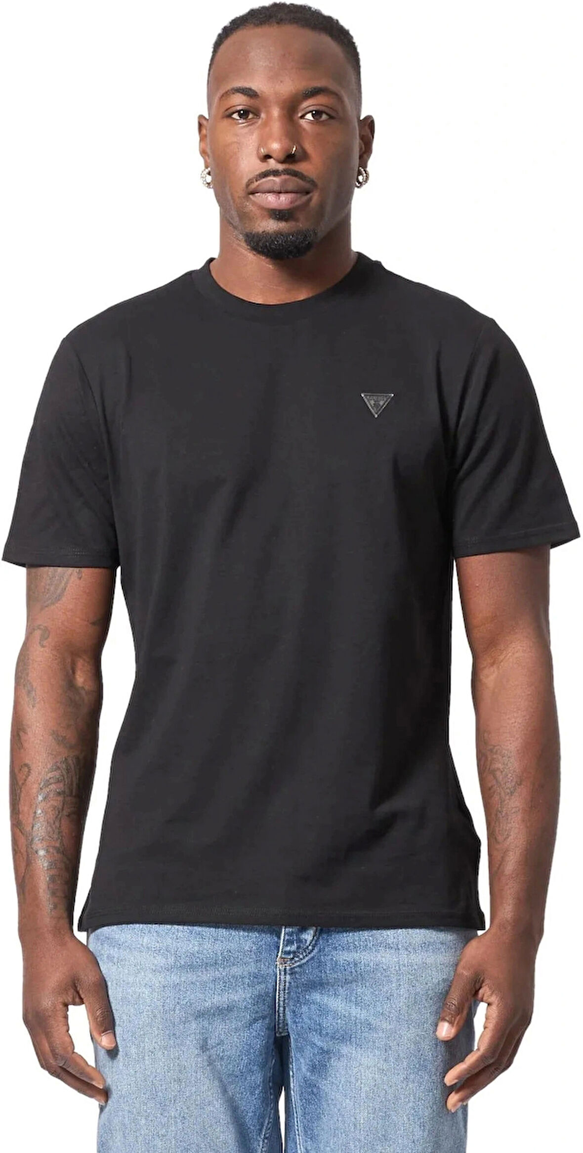Guess Erkek Siyah Basic Tişört