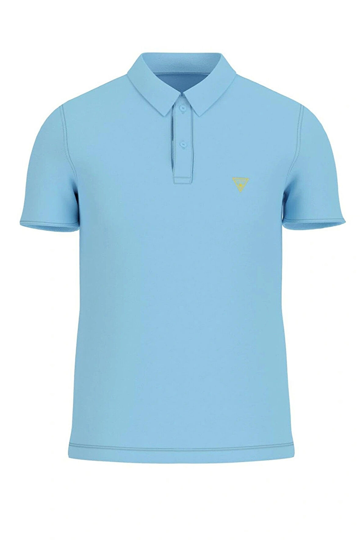 Guess Erkek Mavi Basic Polo Tişört