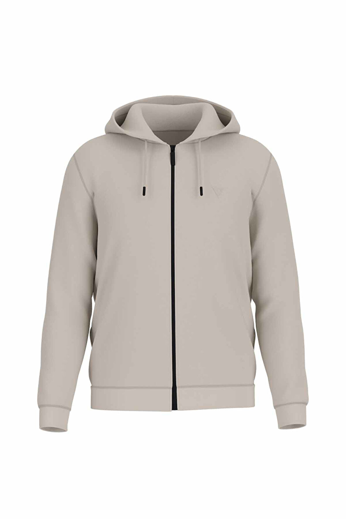 Erkek Aldwin Fermuarlı Sweatshirt - Taş Rengi | M