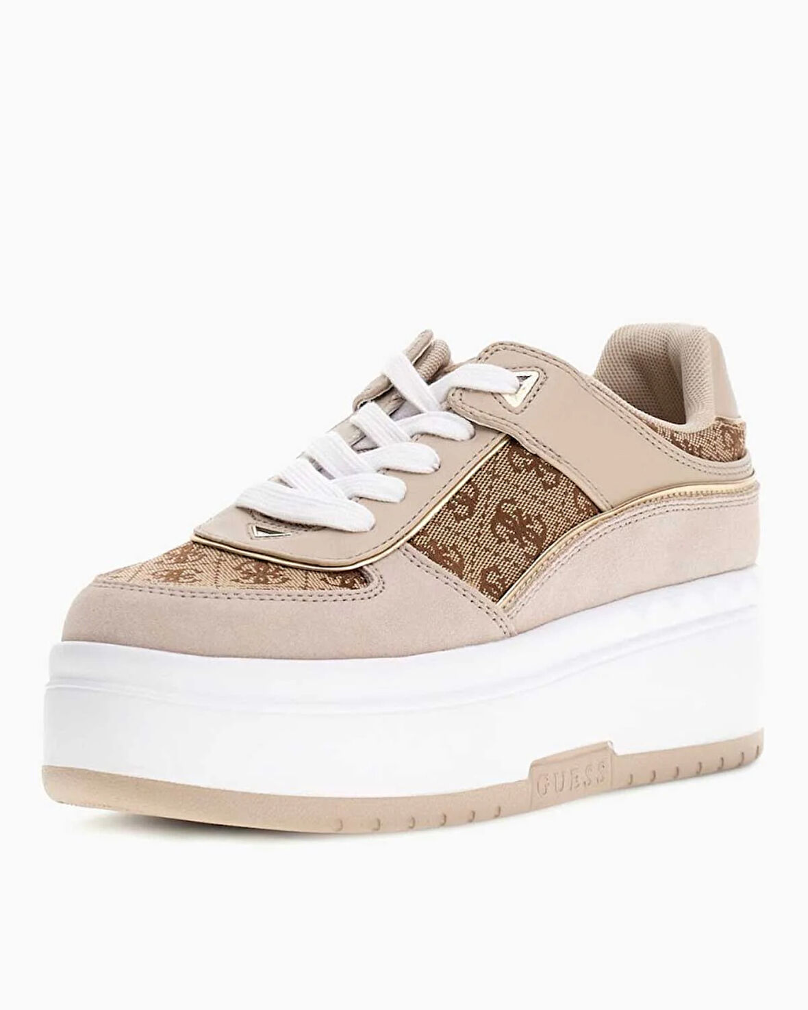 Guess Ridgee2 Monogram Logolu Dolgu Topuklu Sneaker
