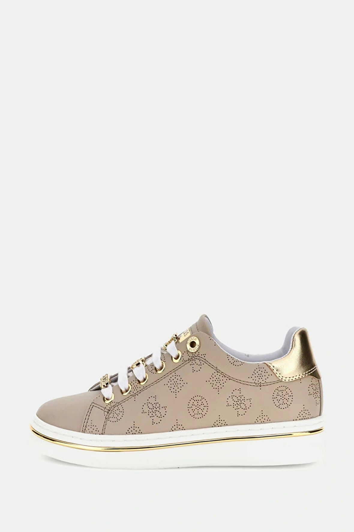 Guess Kadın Bej Stasey 4G Logolu Sneaker