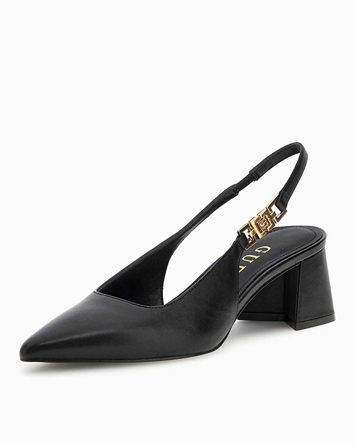 Guess Zabela3 Logo Detaylı Kalın Topuklu Stiletto