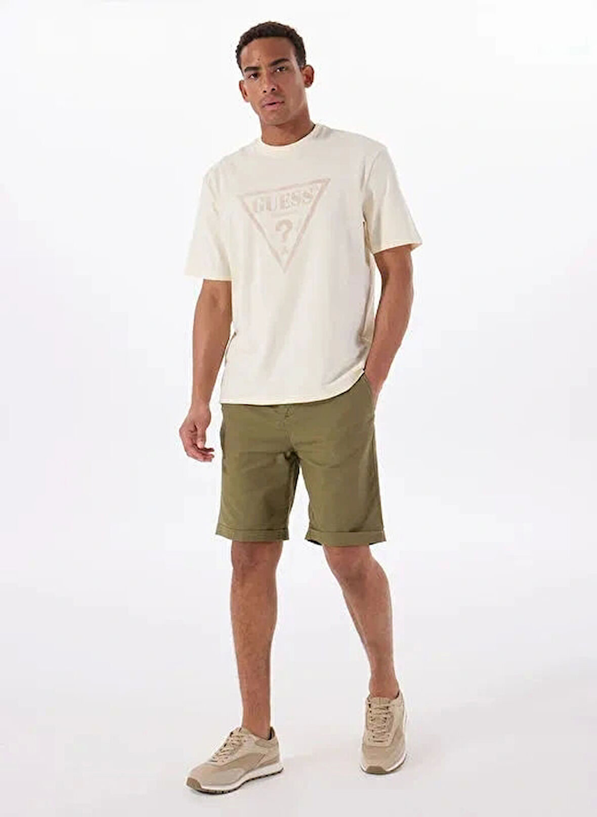 Guess AXEL SHORT Erkek Yeşil Şort M5GD55WH4EA-G896