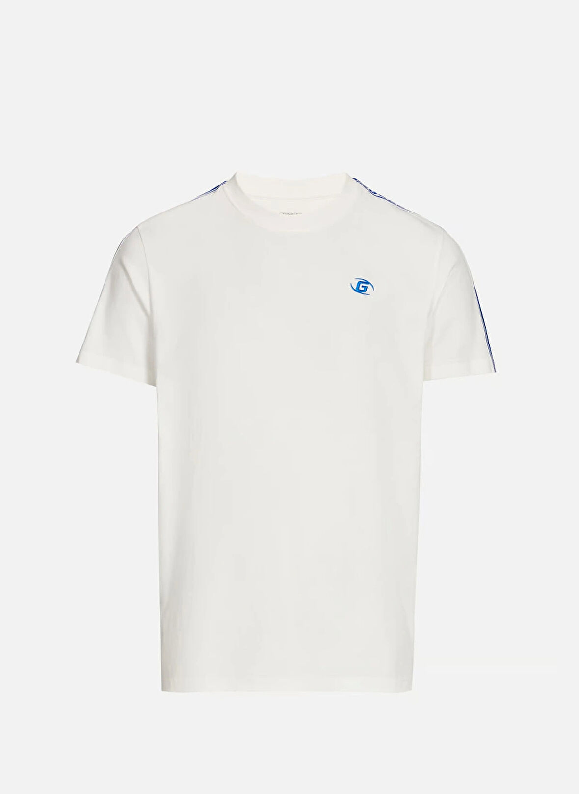 Guess Erkek Beyaz Castore Logolu Tişört