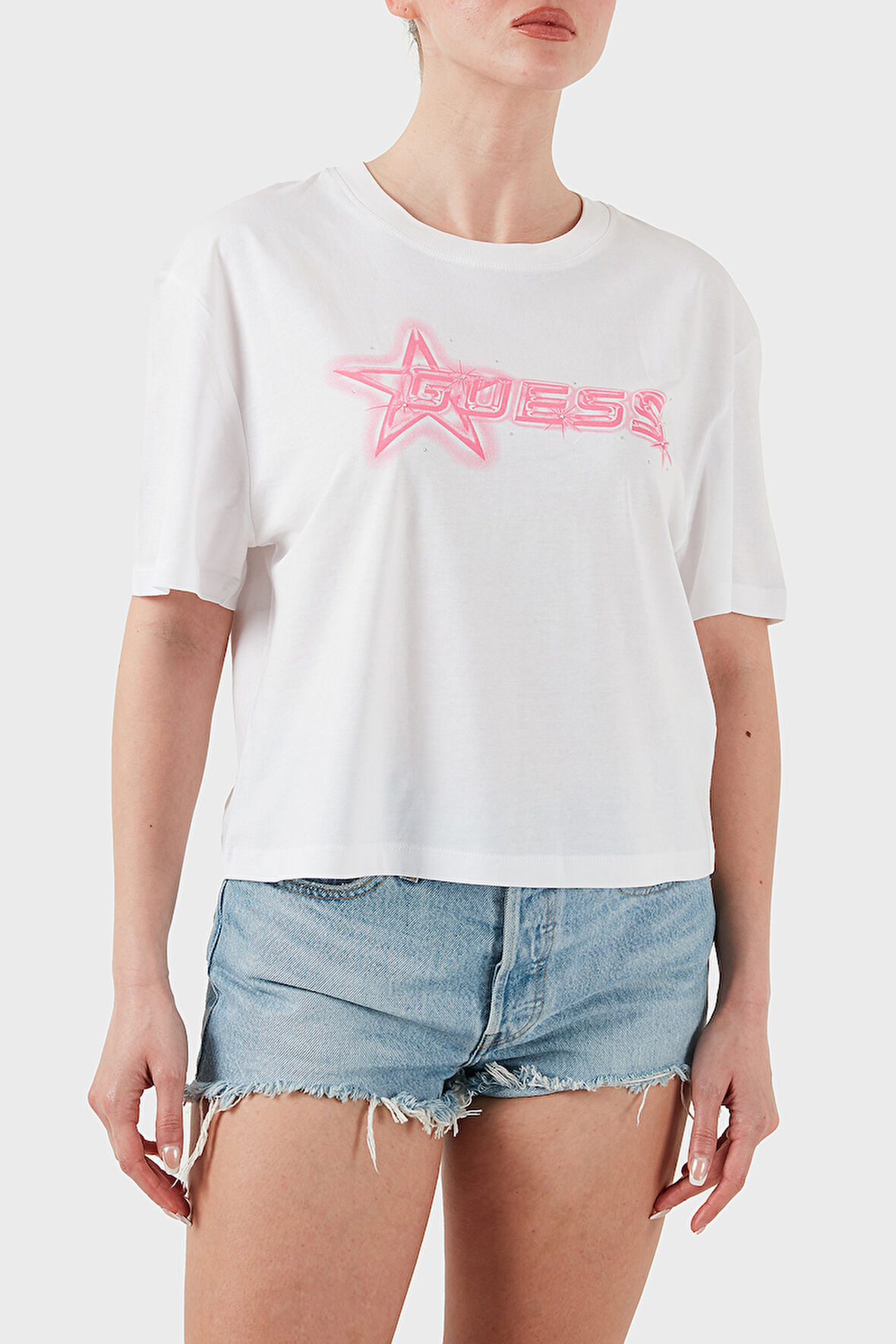 Guess Bayan T Shirt V5GI12 K9RM1 G011