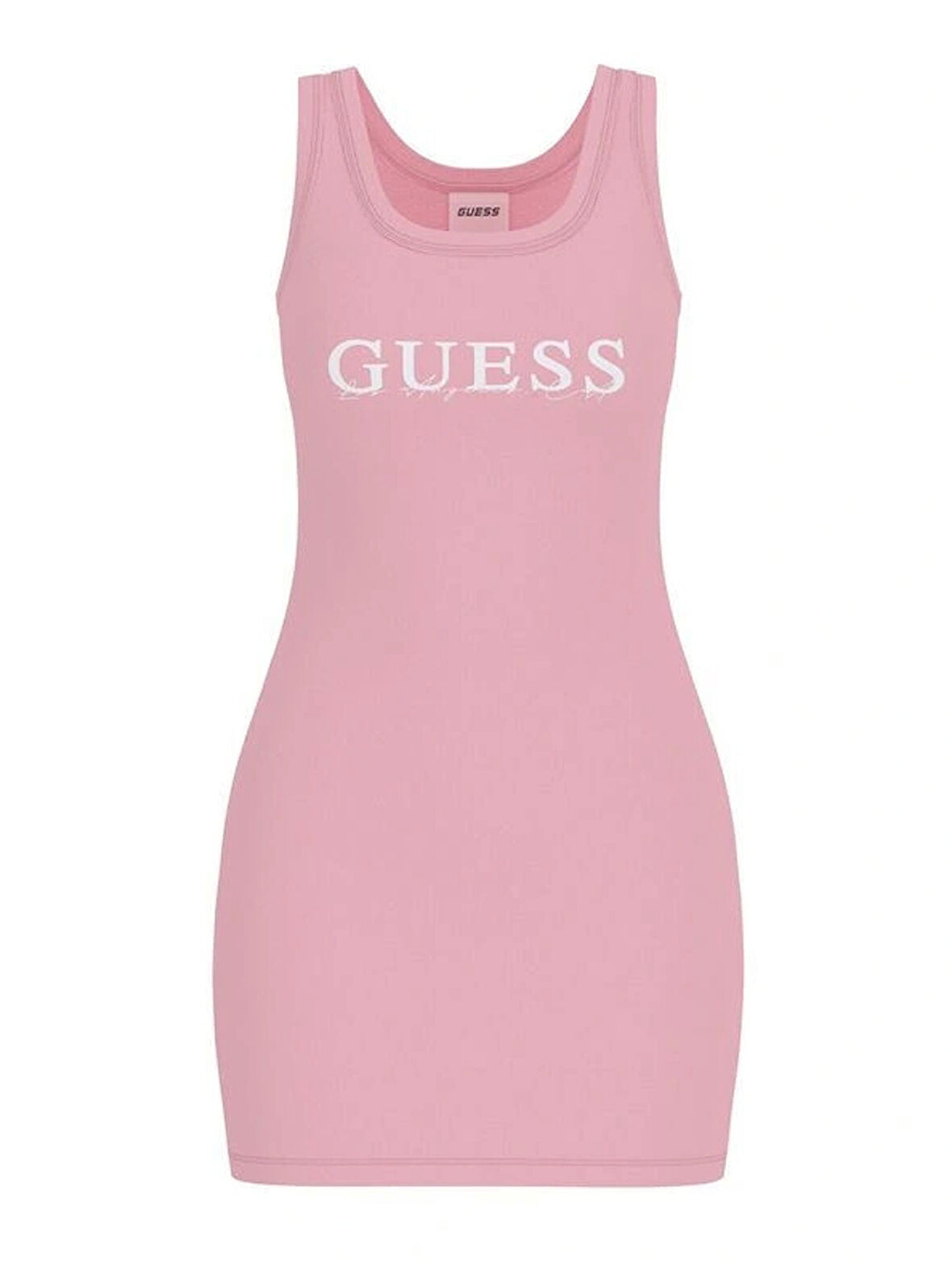 Guess Kadın Pembe  Sunflower Ribana Elbise