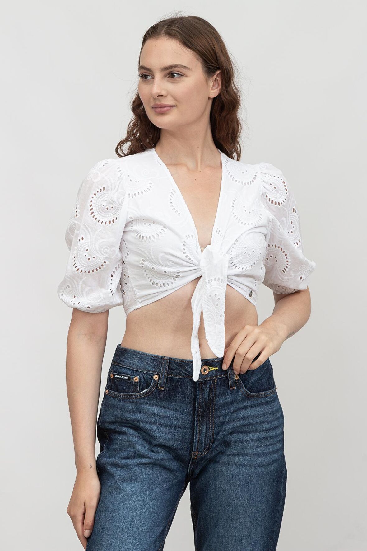 Guess Ss Silvia Top Kadın Bluz