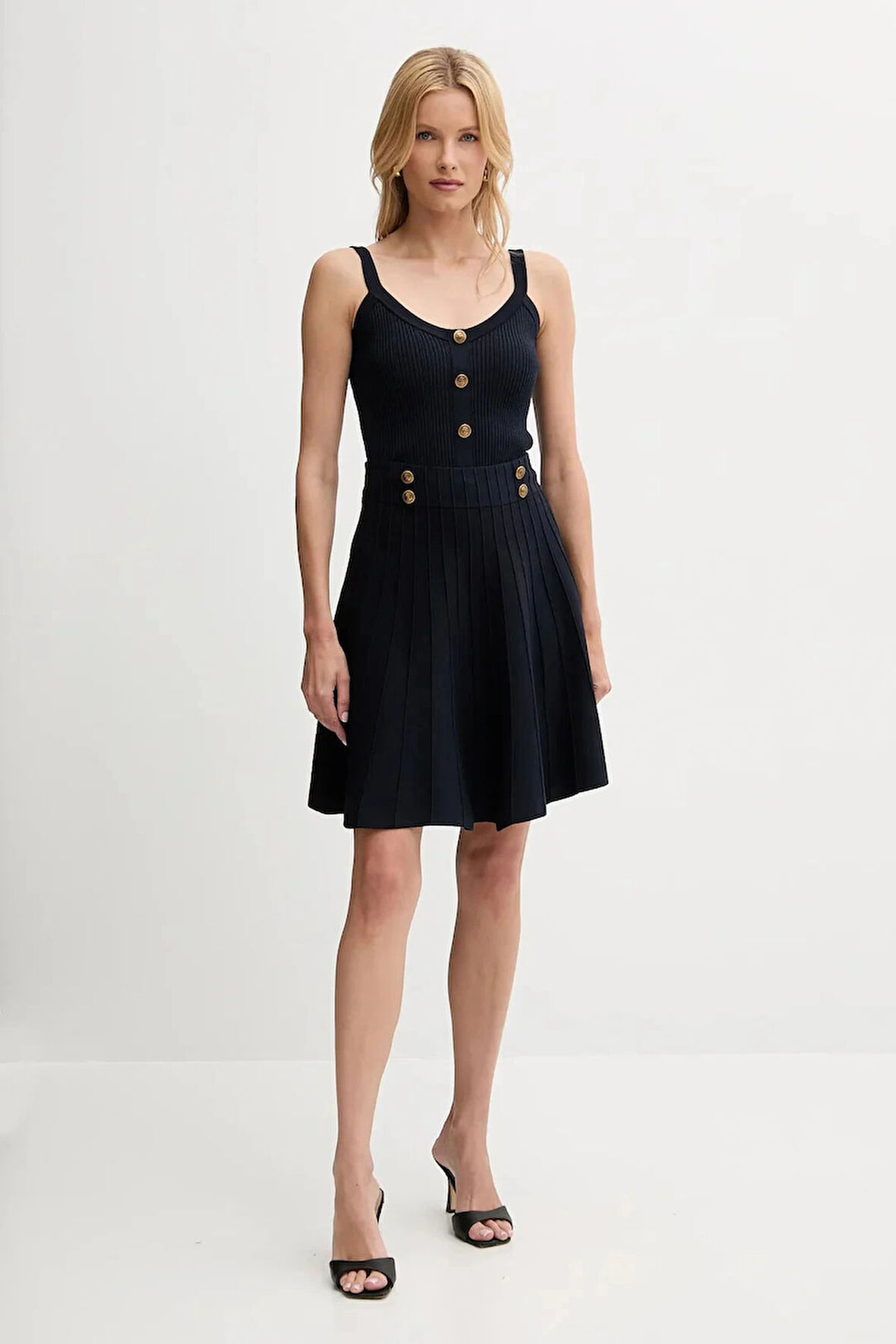 Guess Emmie Kadın Lacivert Triko Etek W5YD65Z0130-G7V2