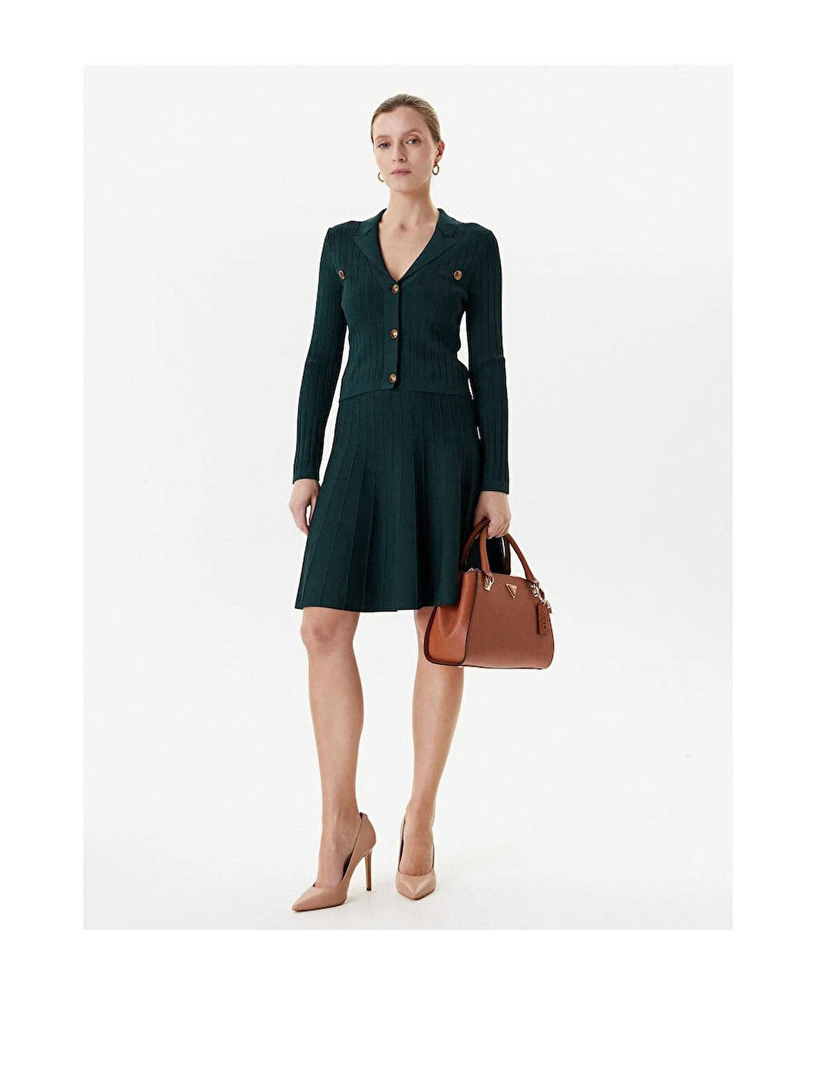 Guess Felicit Kadın Çok Renkli Triko Hırka W5YR11Z0130-A807