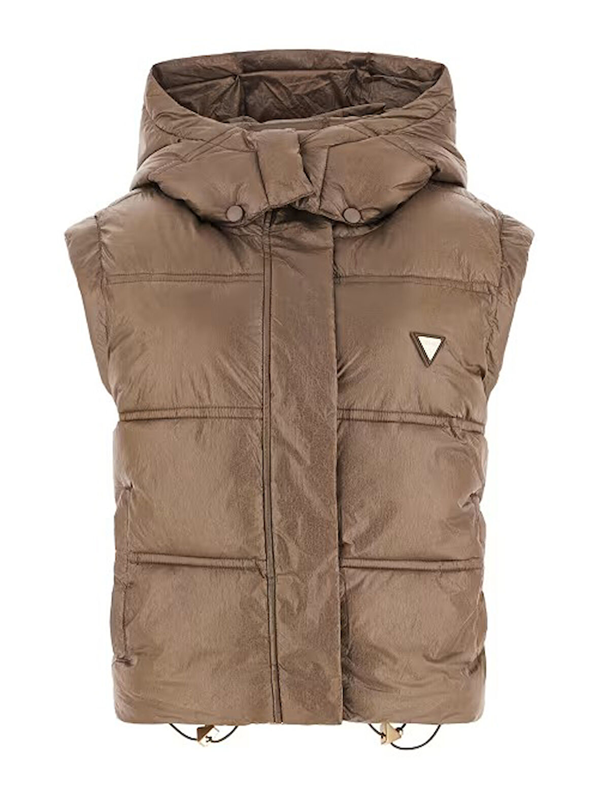Guess Ernestine Dolgulu Kadın Crop Yelek W5YL11WHDO2