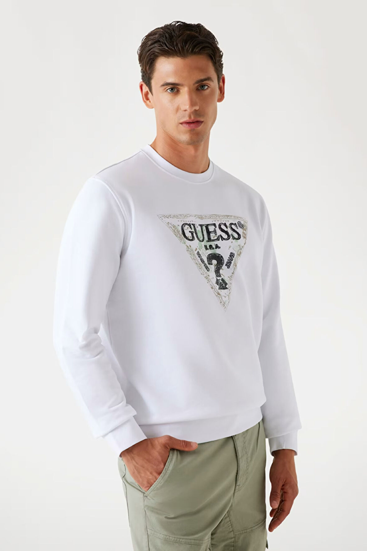 Guess Erkek Sweatshirt-M5YQ05K68I4