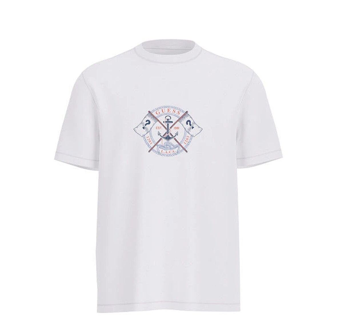 Guess Marina Erkek Beyaz Regular Fit T-Shirt M5YI62K8FQ4-G011