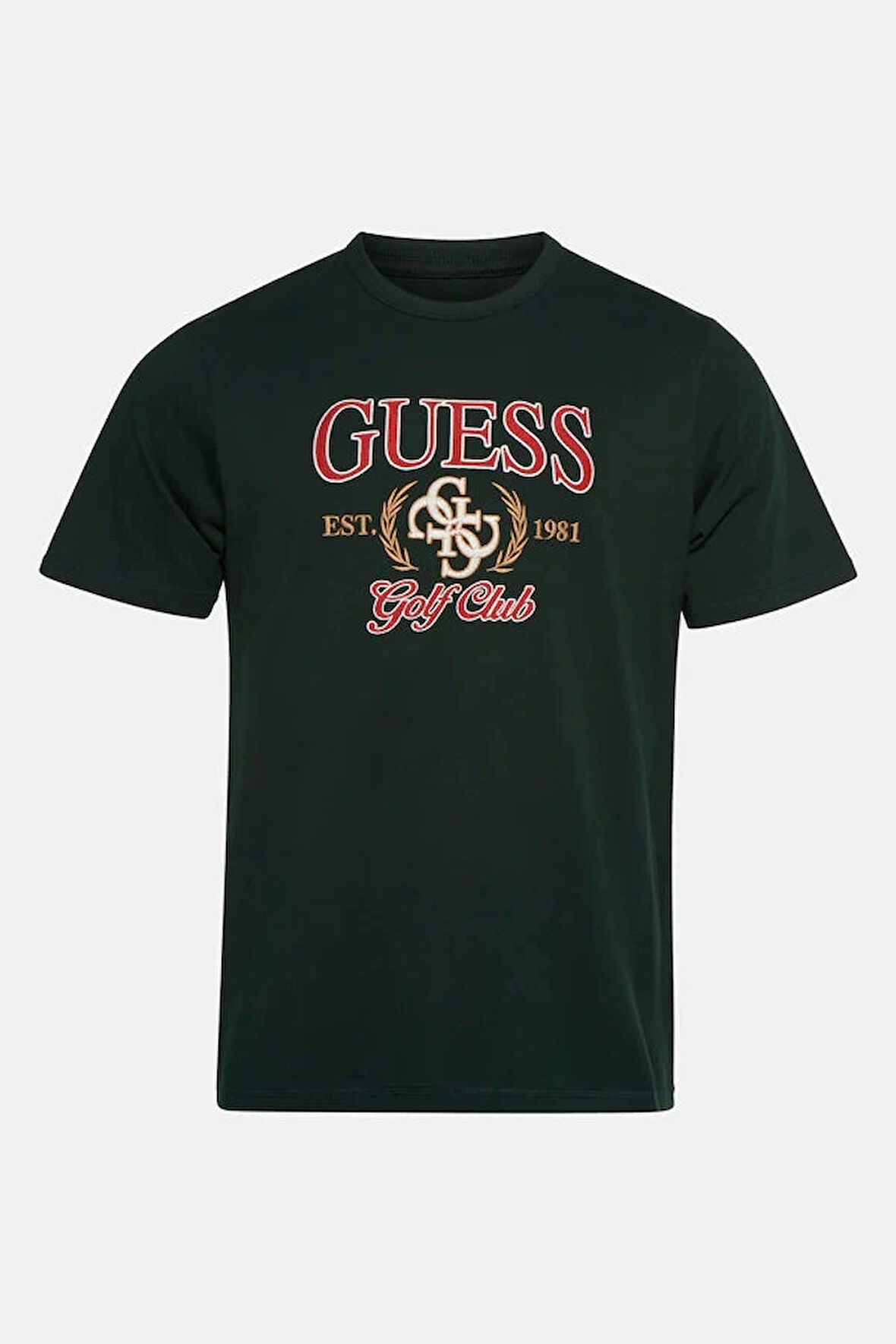 Guess Jersey Erkek Yeşil Regular Fit T-Shirt M5YI22K8FQ4-G8U1