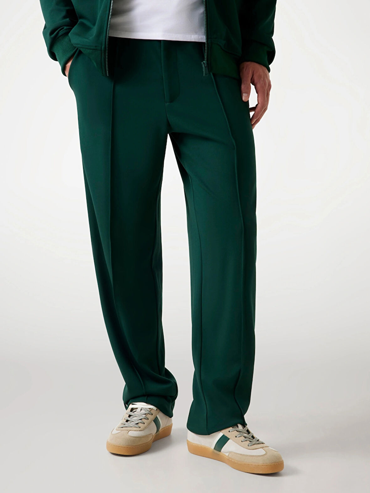 Guess Interlock Erkek Yeşil Slim Fit Eşofman Altı M5YB18KCBR2-G8U1