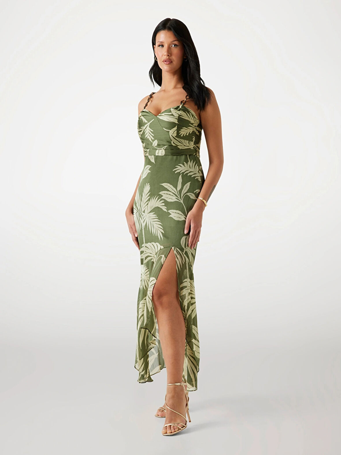 Guess Stacie Kadın Çok Renkli A Kesim Elbise W5YK64WCWF2-P8HH