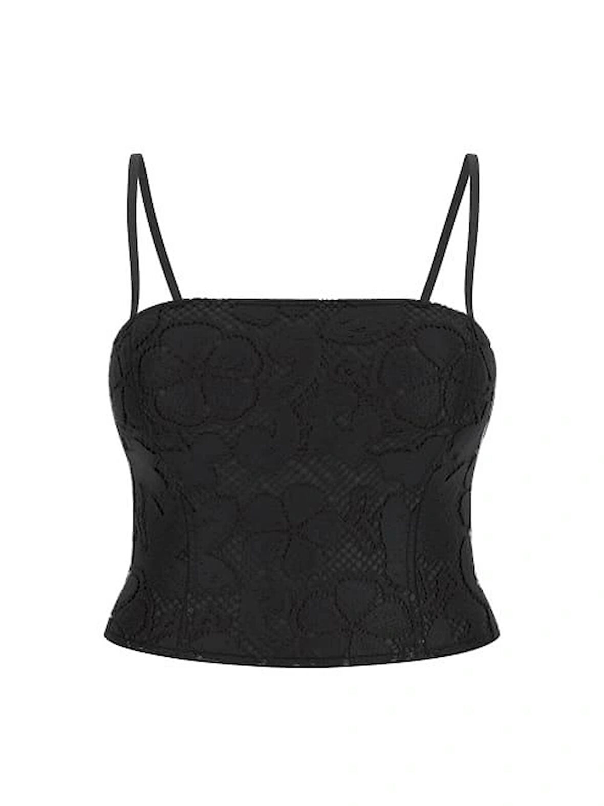 Guess Delilah Kadın Siyah Bluz W5YH71WHEP0-JBLK