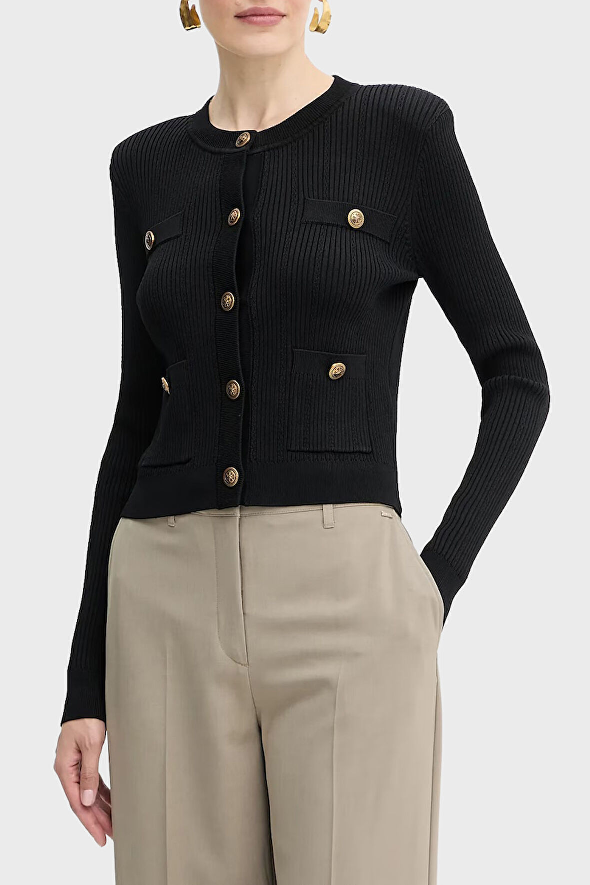 Guess Kadın Hırka W5YR09 Z0130 JBLK