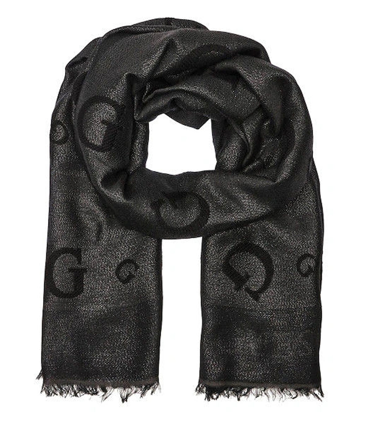 Guess Access Kadın Siyah Modal Karışımlı Şal AW5355POL03-BLA