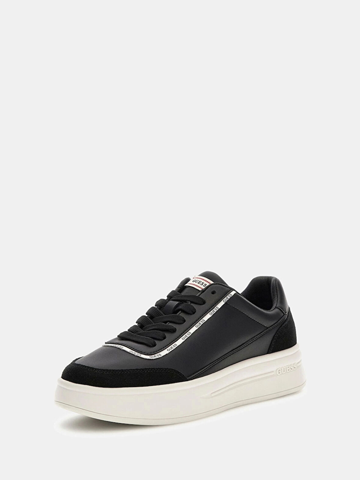 Guess Winno Erkek Siyah Deri Sneaker FMTWI3ELE12-BLACK