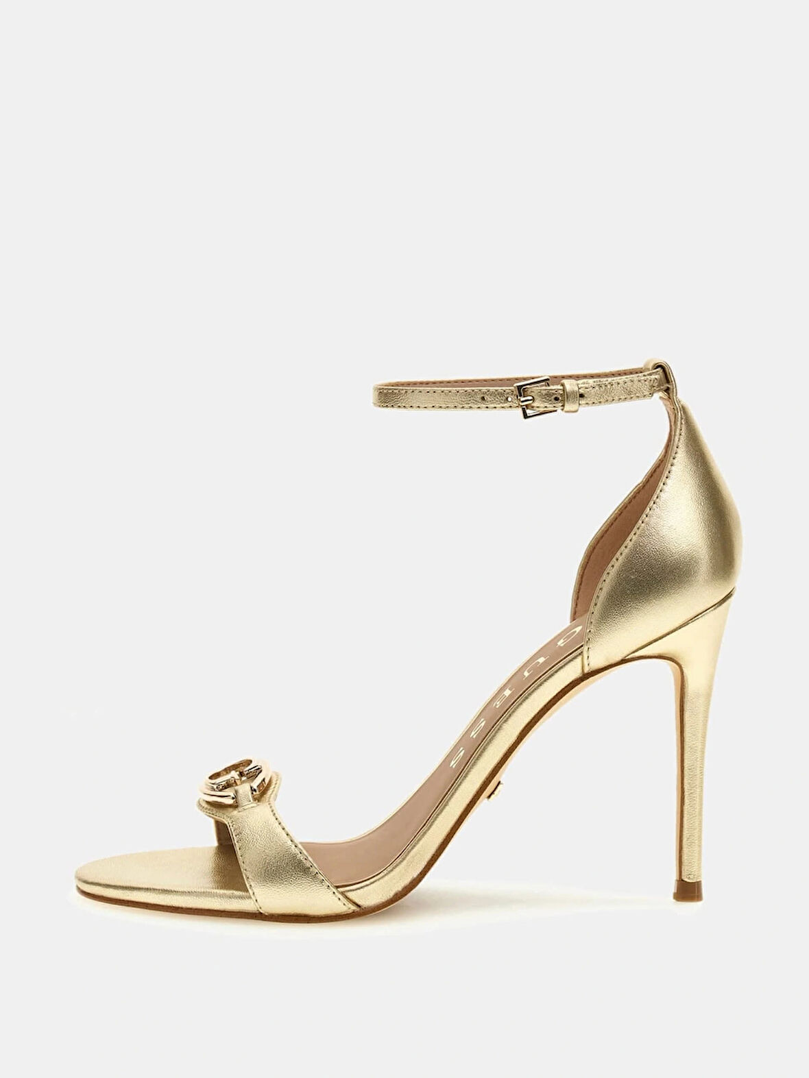 Guess Kabrina Kadın Sarı Deri Sandalet FLTKABLEM03-PLATI