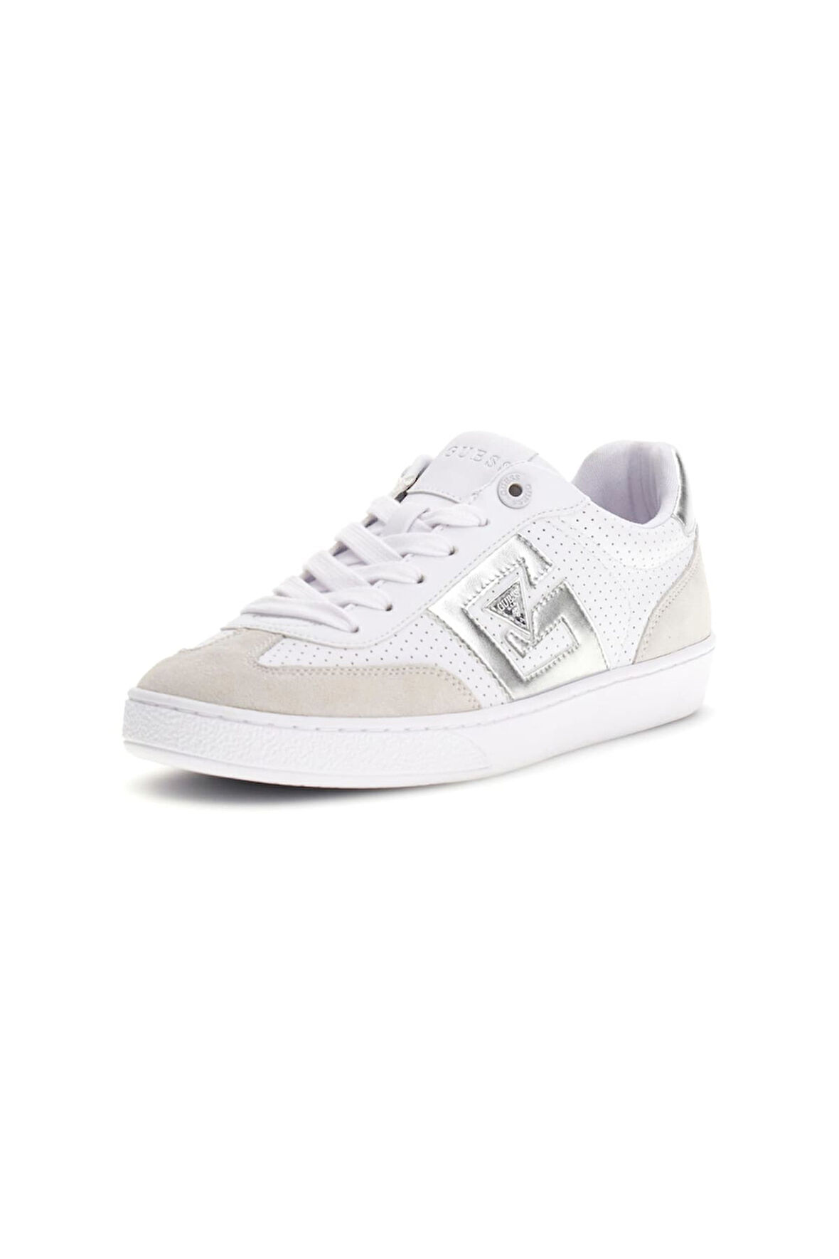 Kadın Nochee Süet ve Metalik Detaylı Sneaker - Beyaz  | 39