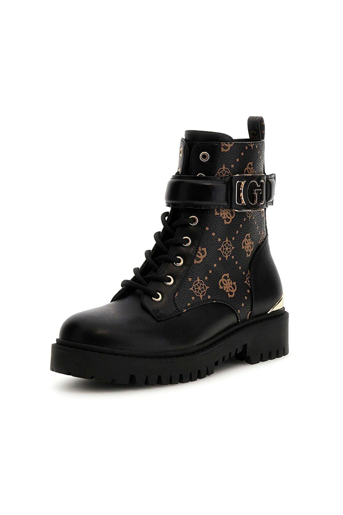 Kadın Oranda2 Monogram Desenli Toka Detaylı Bot - Siyah  | 37