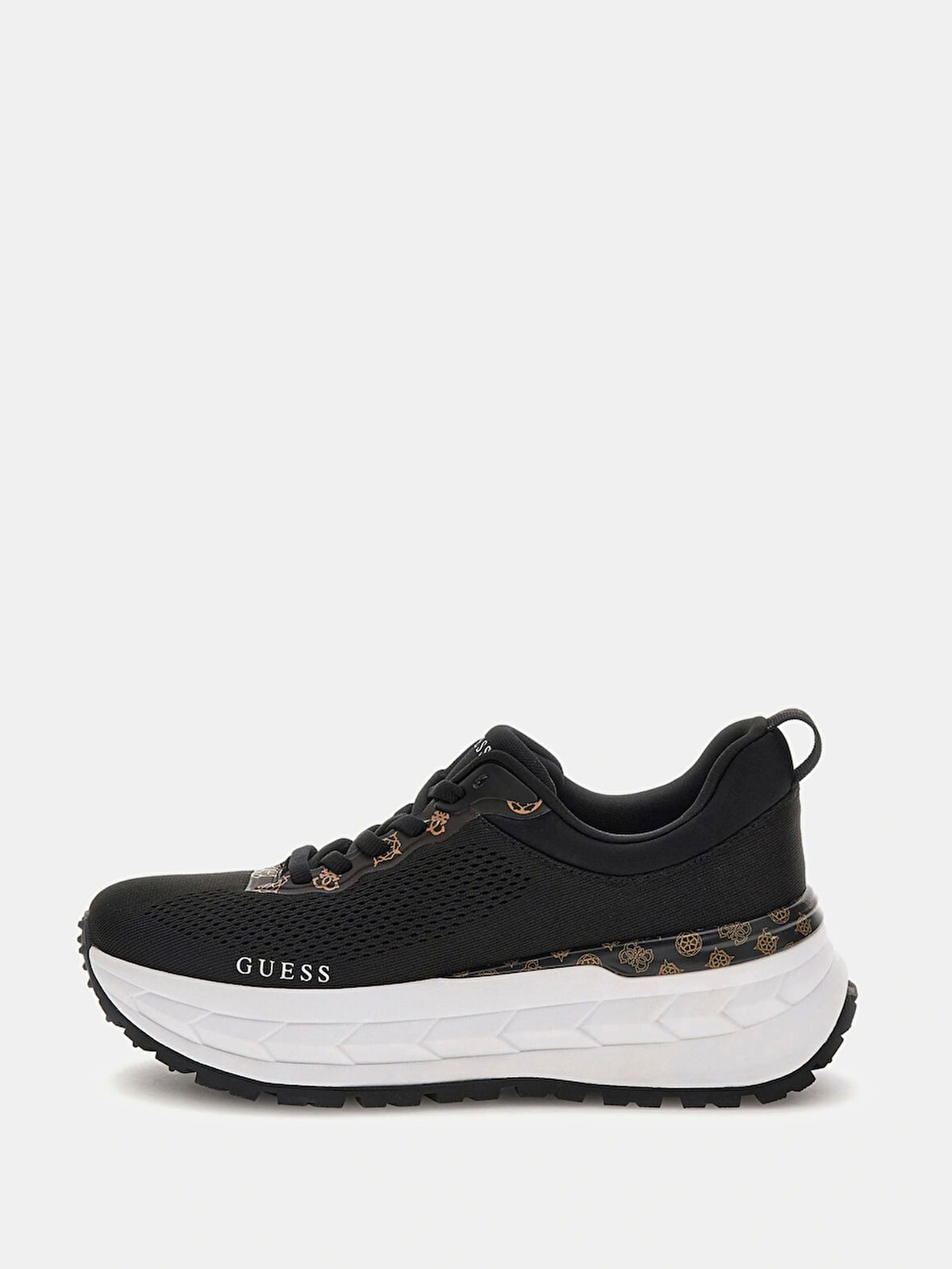 Guess Runit2 Kadın Siyah Sneaker FLTRT2FAB12-BLACK